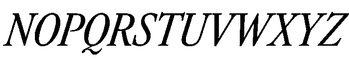 AtacamaItalicVAR ExtraCondensedItalic Instance Font UPPERCASE