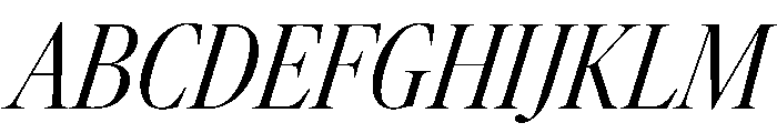AtacamaItalicVAR ExtraCondensedLightContrastItalic Instance 4528e73e Font UPPERCASE