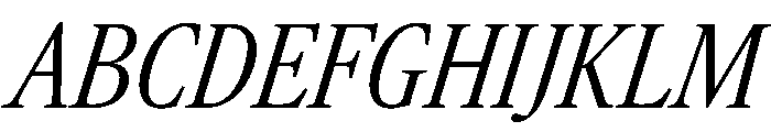 AtacamaItalicVAR ExtraCondensedLightItalic Instance Daea0d7b Font UPPERCASE