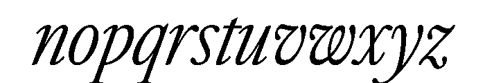 AtacamaItalicVAR ExtraCondensedLightItalic Instance Daea0d7b Font LOWERCASE