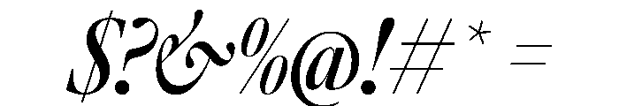 AtacamaItalicVAR ExtraCondensedMediumContrastItalic Instance Font OTHER CHARS