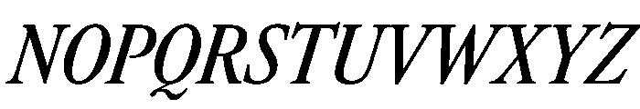 AtacamaItalicVAR ExtraCondensedMediumItalic Instance 0530d3cc Font UPPERCASE