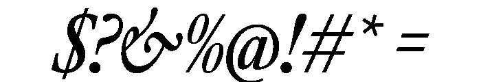 AtacamaItalicVAR ExtraCondensedMediumItalic Instance Font OTHER CHARS