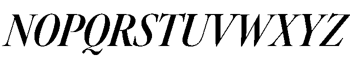 AtacamaItalicVAR ExtraCondensedSemiBoldContrastItalic Instance 95dca0c4 Font UPPERCASE
