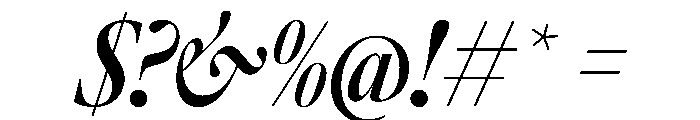 AtacamaItalicVAR ExtraCondensedSemiBoldContrastItalic Instance Font OTHER CHARS