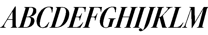 AtacamaItalicVAR ExtraCondensedSemiBoldContrastItalic Instance Font UPPERCASE