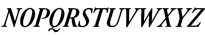 AtacamaItalicVAR ExtraCondensedSemiBoldItalic Instance Font UPPERCASE