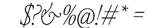 AtacamaItalicVAR ExtraCondensedThinItalic Instance Font OTHER CHARS