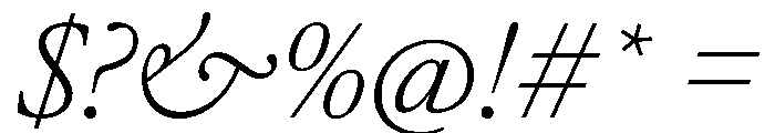 AtacamaItalicVAR ExtraLightItalic Instance Font OTHER CHARS