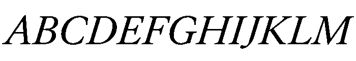 AtacamaItalicVAR Italic Instance Font UPPERCASE