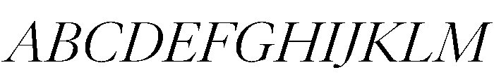 AtacamaItalicVAR LightContrastItalic Instance Font UPPERCASE