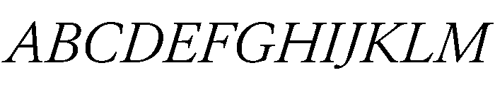 AtacamaItalicVAR LightItalic Instance Font UPPERCASE