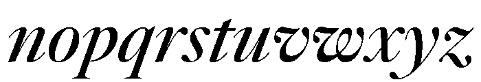 AtacamaItalicVAR MediumContrastItalic Instance 8b6389b8 Font LOWERCASE