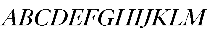 AtacamaItalicVAR MediumContrastItalic Instance Font UPPERCASE