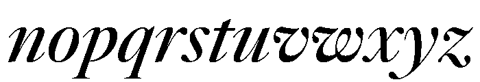 AtacamaItalicVAR MediumContrastItalic Instance Font LOWERCASE