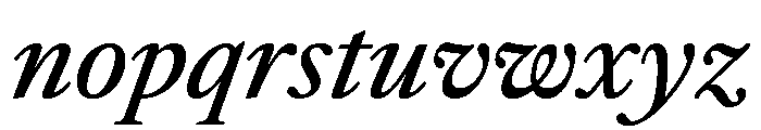 AtacamaItalicVAR MediumItalic Instance 68aba386 Font LOWERCASE