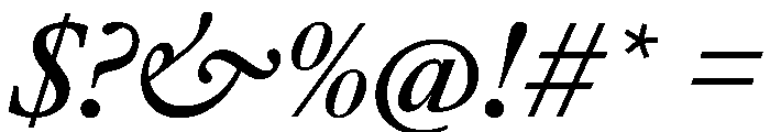 AtacamaItalicVAR MediumItalic Instance Font OTHER CHARS