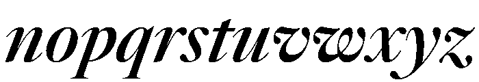 AtacamaItalicVAR SemiBoldContrastItalic Instance 6310e059 Font LOWERCASE