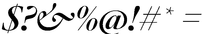 AtacamaItalicVAR SemiBoldContrastItalic Instance Font OTHER CHARS