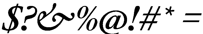 AtacamaItalicVAR SemiBoldItalic Instance Font OTHER CHARS