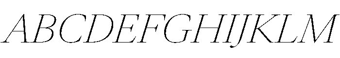 AtacamaItalicVAR ThinContrastItalic Instance 30c98afc Font UPPERCASE