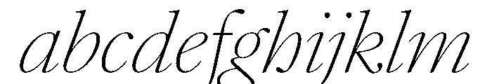 AtacamaItalicVAR ThinContrastItalic Instance 30c98afc FONT