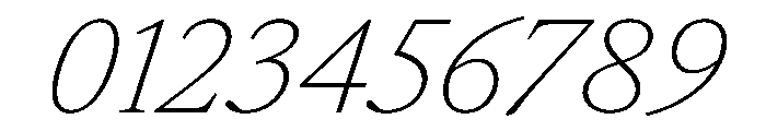 AtacamaItalicVAR ThinItalic Instance Font OTHER CHARS