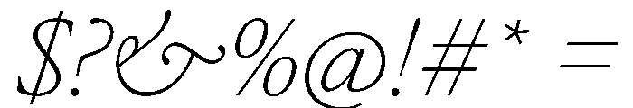 AtacamaItalicVAR ThinItalic Instance Font OTHER CHARS
