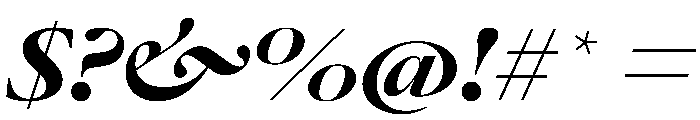 AtacamaItalicVAR UltraExpandedBlackContrastItalic Instance Font OTHER CHARS