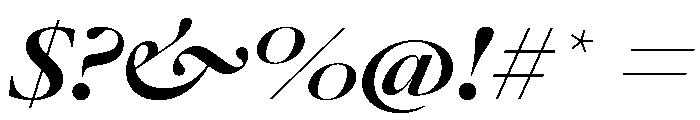 AtacamaItalicVAR UltraExpandedBoldContrastItalic Instance Font OTHER CHARS