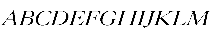 AtacamaItalicVAR UltraExpandedContrastItalic Instance 8b2e524b Font UPPERCASE