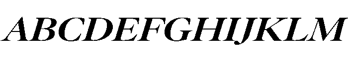 AtacamaItalicVAR UltraExpandedExtraBoldContrastItalic Instance Font UPPERCASE