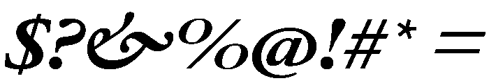 AtacamaItalicVAR UltraExpandedExtraBoldItalic Instance Font OTHER CHARS