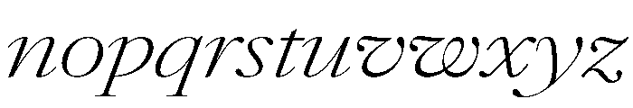 AtacamaItalicVAR UltraExpandedExtraLightContrastItalic Instance Fa0eeae7 Font LOWERCASE