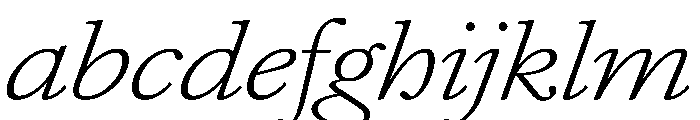 AtacamaItalicVAR UltraExpandedExtraLightItalic Instance FONT