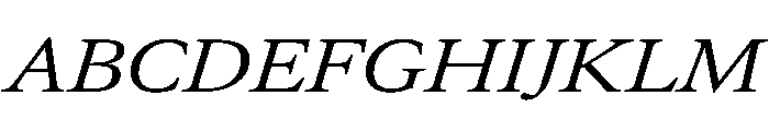 AtacamaItalicVAR UltraExpandedItalic Instance E2c53419 Font UPPERCASE