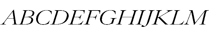 AtacamaItalicVAR UltraExpandedLightContrastItalic Instance 38e9b4dd Font UPPERCASE