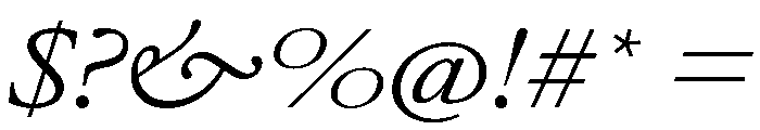 AtacamaItalicVAR UltraExpandedLightItalic Instance Font OTHER CHARS