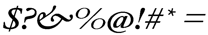 AtacamaItalicVAR UltraExpandedMediumItalic Instance Font OTHER CHARS