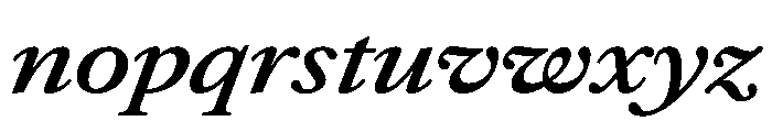 AtacamaItalicVAR UltraExpandedSemiBoldItalic Instance 5a34433c Font LOWERCASE