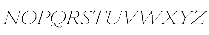 AtacamaItalicVAR UltraExpandedThinContrastItalic Instance 4337f02f Font UPPERCASE