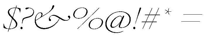 AtacamaItalicVAR UltraExpandedThinContrastItalic Instance Font OTHER CHARS