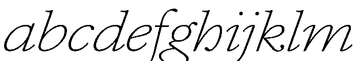 AtacamaItalicVAR UltraExpandedThinItalic Instance FONT