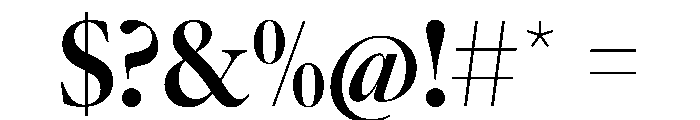 AtacamaVAR CondensedBoldContrast Instance Font OTHER CHARS