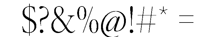 AtacamaVAR CondensedExtraLightContrast Instance Font OTHER CHARS