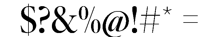 AtacamaVAR CondensedMediumContrast Instance Font OTHER CHARS