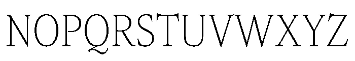 AtacamaVAR CondensedThin Instance Font UPPERCASE