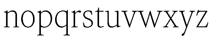 AtacamaVAR CondensedThin Instance Font LOWERCASE