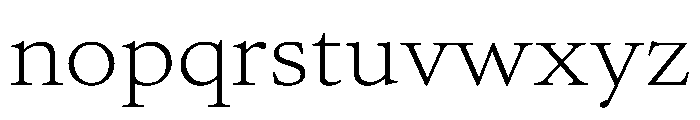 AtacamaVAR ExpandedExtraLight Instance Font LOWERCASE