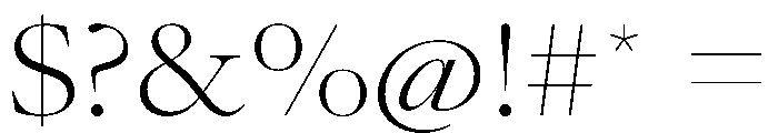 AtacamaVAR ExpandedExtraLightContrast Instance Font OTHER CHARS